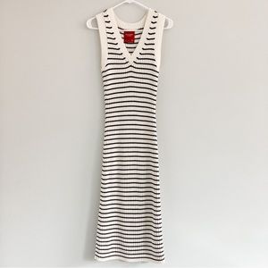 Abercrombie Limited Edition Sweater Vest Midi Striped Dress S